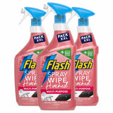 Flash Wild Berries antibacterial cleaning spray 3 x 800ml - British product