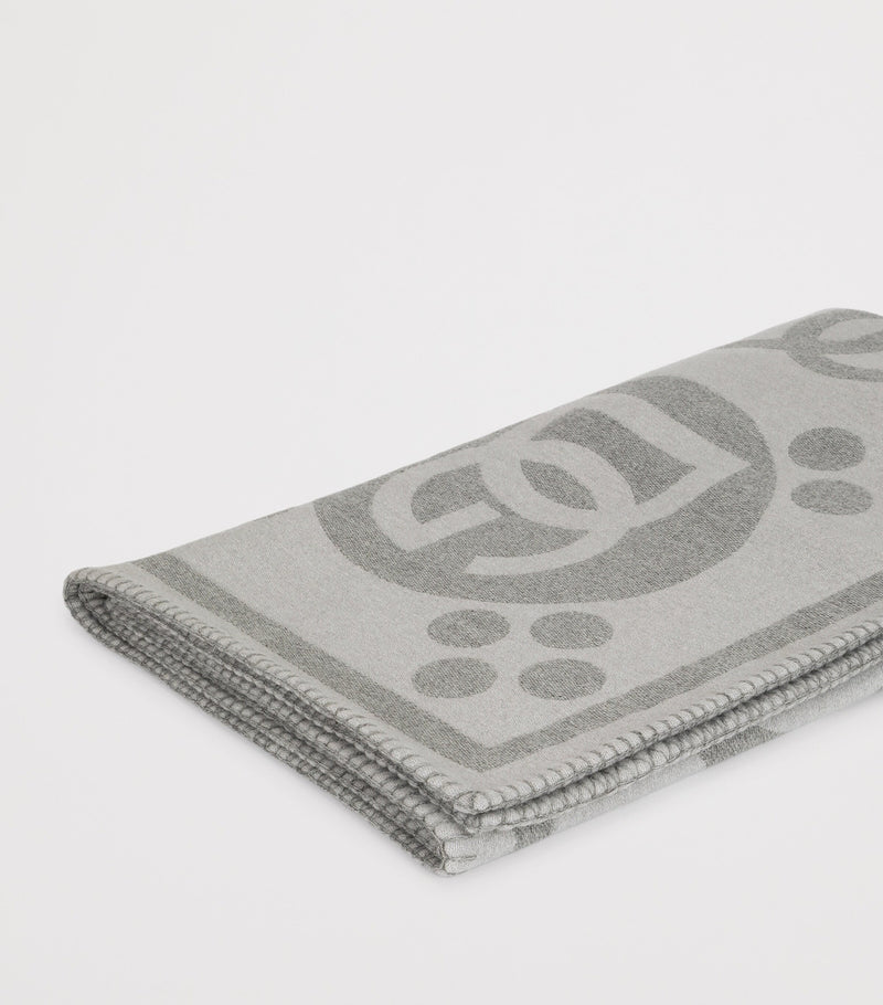 Dolce&Gabbana Casa Wool Logo Jacquard Throw (140cm x 180cm)