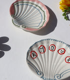 LAETITIA ROUGET Set of 2 Amour Shell Trinket Trays (12cm)