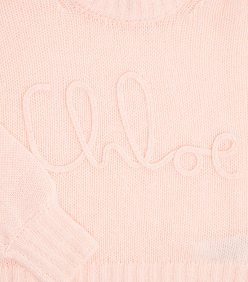 Chloé Kids Wool-Cashmere Logo Sweater 4-14 Years - British product