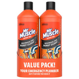 Mr Muscle Kitchen + Bathroom Drain Gel 2 x 1L