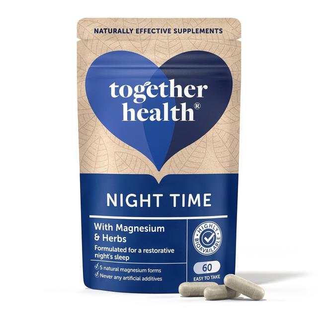 Together Night Time Marine Magnesium Complex Vegetable Capsules 60 per pack GOODS M&S