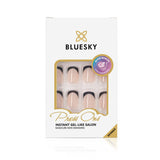 Press On Nails Square Black French Tip Design 24 Piece Set