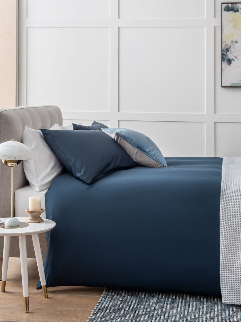 Navy duvet cover set, imported from the UK
