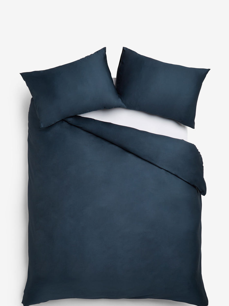 Navy duvet cover set, imported from the UK