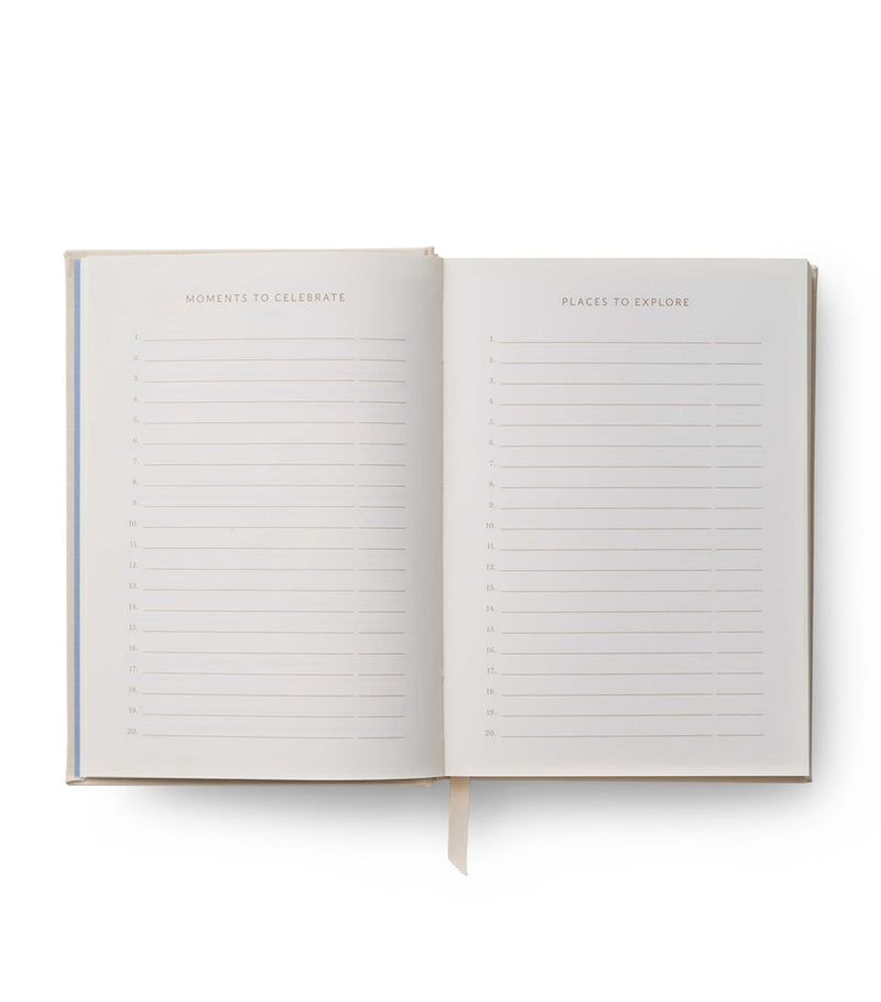 Rifle Paper Co. Embroidered Aster Journal A5 Size, imported from the UK