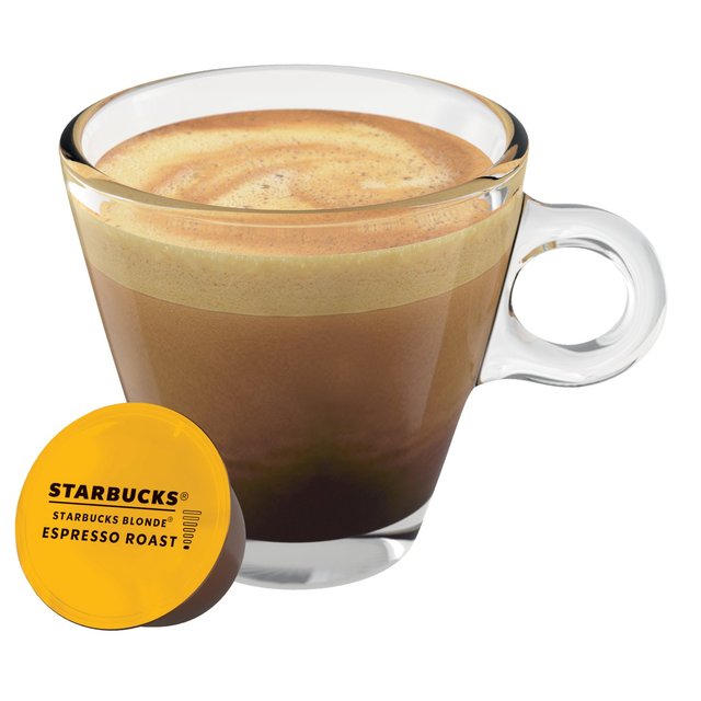 STARBUCKS Blonde Espresso Roast Coffee Pods by NESCAFE Dolce Gusto 12 per pack GOODS M&S
