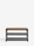 Dark Bronx 3 tier shoe storage console 70.5x26x38cm - British product