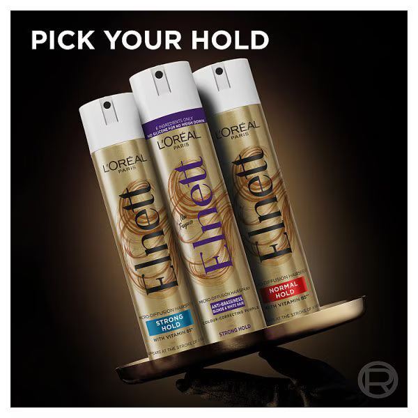 L'Oreal Paris Purple Anti-Brassiness Hairspray 200ml, UK version