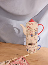 Cath Kidston Multi Paddington Goes to Town Stackable Tea For 2 Tea Set
