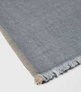 Cashmere and Silk Colour-Block Scarf with Fringe Finish, 180cm x 75cm