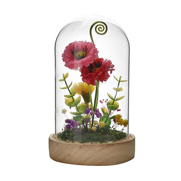 The Cottage Glass Flower Vase With Dome GOODS Superdrug