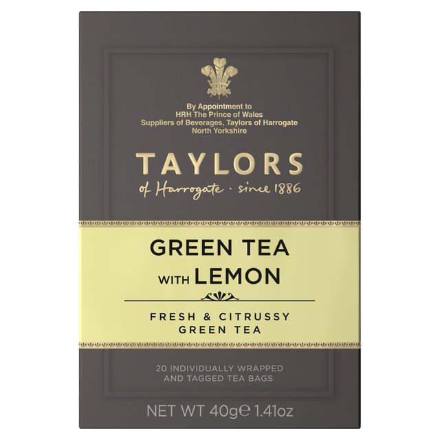Taylors Green Tea with Lemon Teabags 20 per pack GOODS M&S