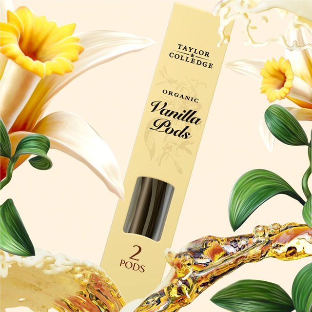 Taylor & Colledge 2 Organic Vanilla Pods 2 per pack GOODS M&S