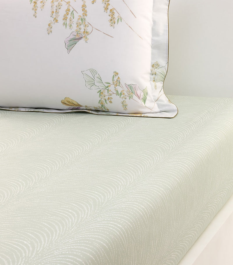Yves Delorme Pollen King fitted sheet 150cm x 200cm (British brand)