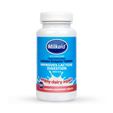 Milkaid Lactase Enzyme Tablets Raspberry Flavour 120 Tablets - 998603