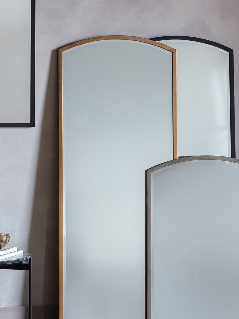 Gallery Home Gold Ashford Antique Arch full-length wall mirror 150cm x 60cm, UK version