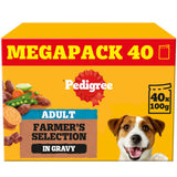 Pedigree Adult Wet Dog Food Farmers Selection Gravy 40 x 100g Pouch