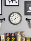Jones Clocks Green Venetian Moss Green Wall Clock