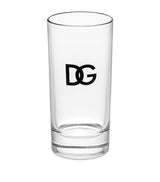 Set of 2 Logo Glasses with Retro Design, 14cm Height