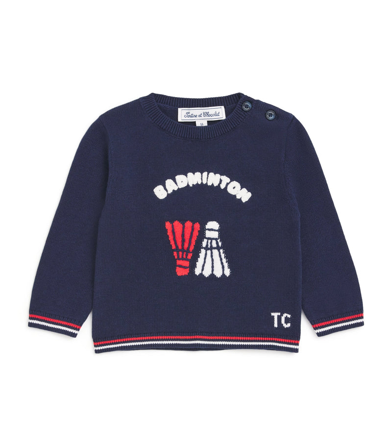 Tartine et Chocolat Jacquard Badminton Sweater for 3 months to 4 years (British brand)