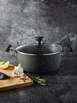 Tower Black Precision Stock Pot 24cm