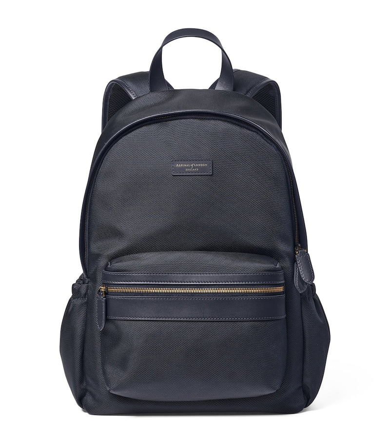 Sleek Backpack with Carbon Fibre Accents and USB Port, 43cm x 30.5cm x 14cm