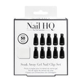 Nail HQ Soak Away Gel Nail Clip Set with 10 Clips and 50 Wipes