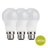 TCP Classic LED Bayonet 60W Light Bulbs 3 per pack GOODS M&S
