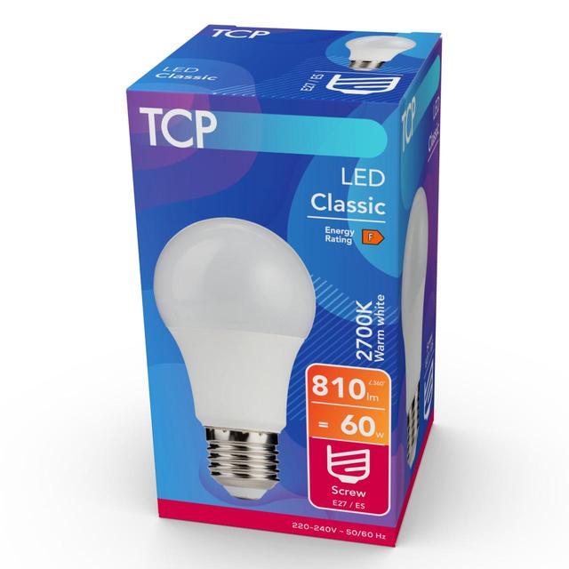 TCP Classic LED Screw 60W Light Bulb GOODS M&S