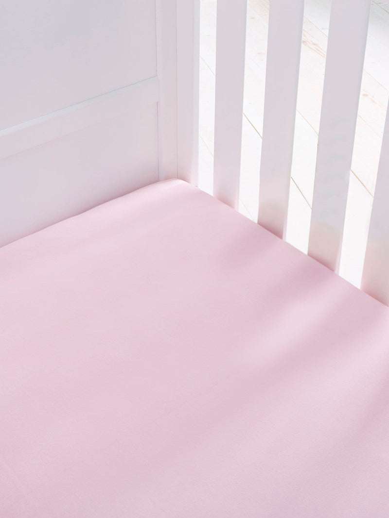 Silentnight pink kids cot bed fitted sheets 2 pack (British brand)