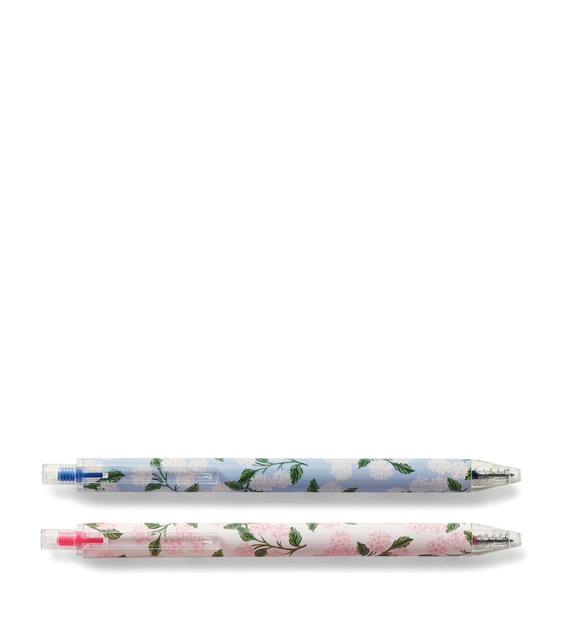 Rifle Paper Co. set of 2 hydrangea gel pens, imported from the UK