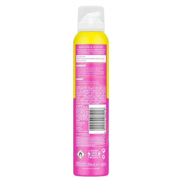VO5 Mega Hold Mousse 200ml GOODS M&S