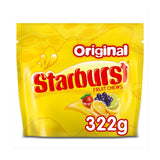 Starburst Vegan Chewy Sweets Fruit Flavoured Sharing Pouch Bag 322g GOODS M&S