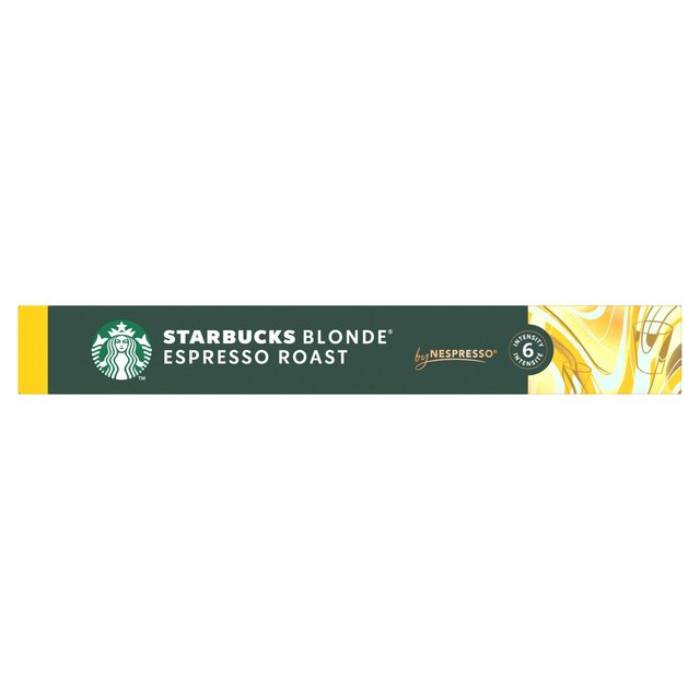 STARBUCKS by NESPRESSO Blonde Espresso Roast Coffee Pods 10 per pack GOODS M&S