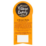 Village Bakery Brown Rolls 4 per pack GOODS M&S