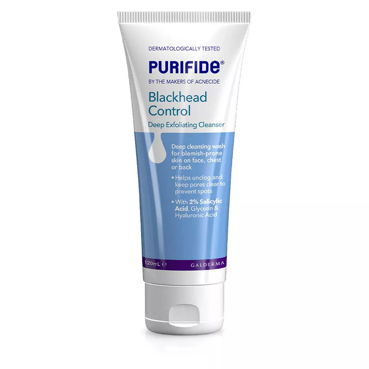 Purifide by Acnecide Blackhead Control Deep Exfoliating Cleanser with Salicylic Acid 120ml - McGrocer
