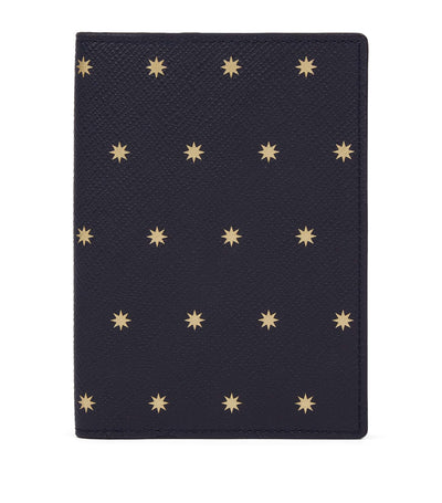 Smythson Panama Leather Stars Passport Cover