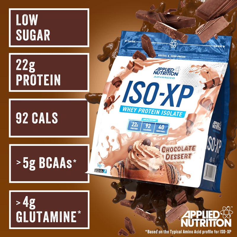 Applied Nutrition ISO XP Whey Protein Isolate Powder Chocolate Dessert 1kg