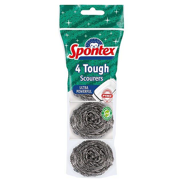 Spontex Tough Scourer 4 per pack GOODS M&S