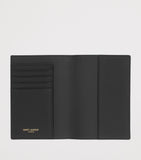 Saint Laurent leather monogram passport holder (British brand)