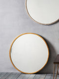 Gallery Home Gold Ashford Antique Large Round Mirror