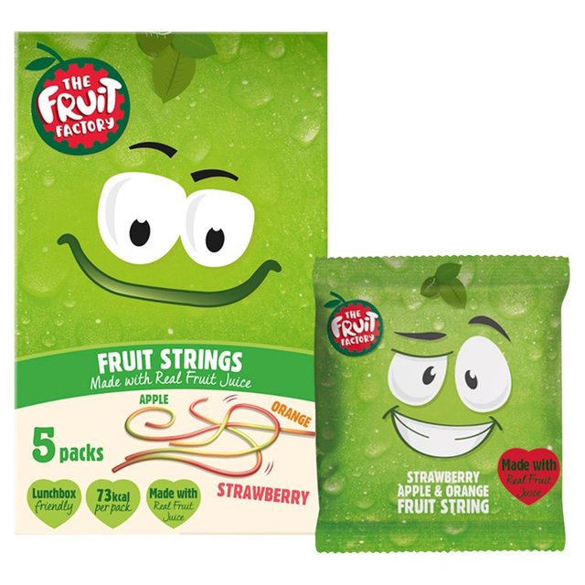 The Fruit Factory Strawberry Apple & Orange Fruit Strings 100g GOODS M&S