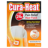 Cura-Heat Pain Relief Heat Patch Back & Shoulder Pain 3 Patches