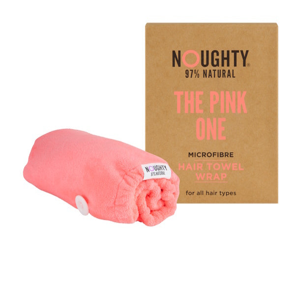 Noughty Microfibre Hair Towel Pink, imported from the UK
