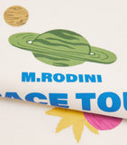 Mini Rodini cotton Space Tour T-shirt for ages 3-11 years, imported from the UK