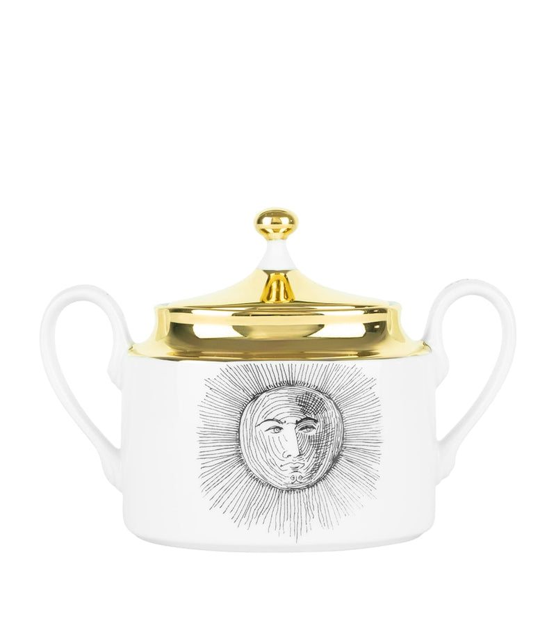 Fornasetti Solitario sugar bowl 10cm - British product
