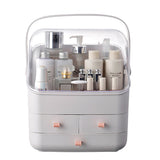 Livingandhome Transparent 3-Drawer Makeup Organizer Storage Box