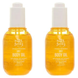 Sol Beauty Dry Body Oil Caramel Vanilla Moisturiser 2 x 45ml