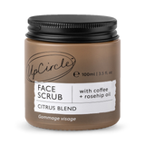 UpCircle Face Scrub Citrus Coffee Rosehip Oil Facial Exfoliator 100ml